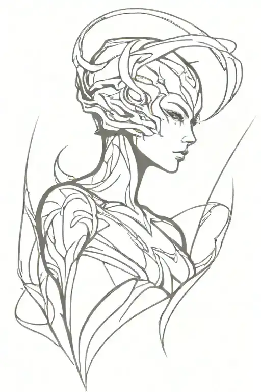beauty wisp warframe tattoo design idea