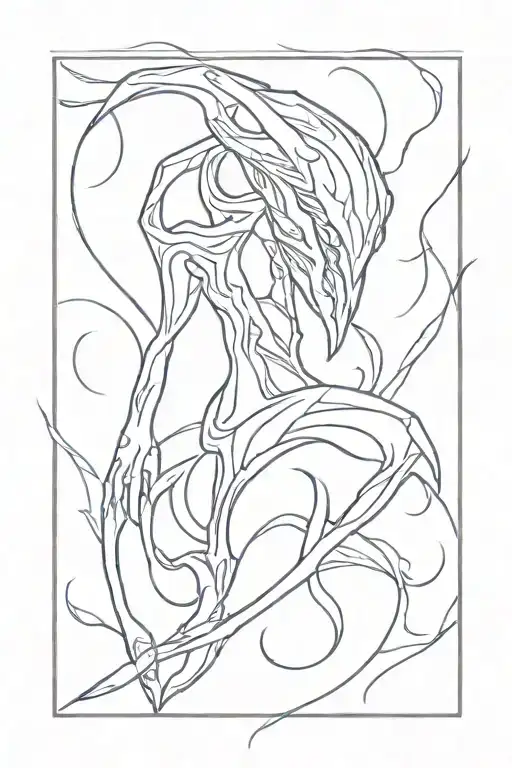 wisp warframe tattoo design idea