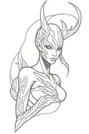 beauty wisp warframe tattoo design idea