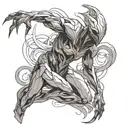 wisp warframe tattoo design idea