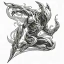 wisp warframe tattoo design idea