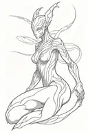 wisp warframe tattoo design idea