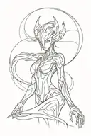 beauty wisp warframe tattoo design idea