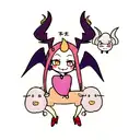 cute baphomet tattoo design idea