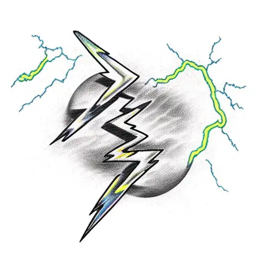 Lightning Bolt  tattoo design idea