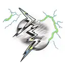 Lightning Bolt  tattoo design idea