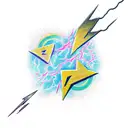 Lightning Bolt  tattoo design idea