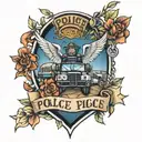 police, family, travel tattoo tattoo design idea
