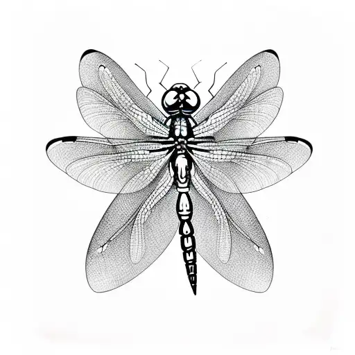 Dragonfly tattoo design idea