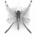 Dragonfly tattoo design idea
