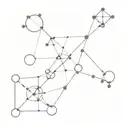 lyra constellation tattoo design idea