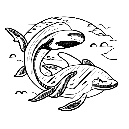 Orca whale tattoo design idea