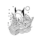 Orca tattoo design idea