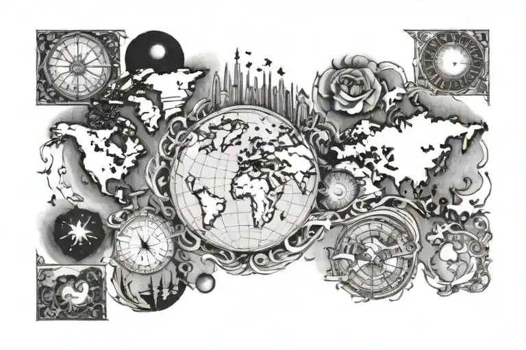 Today I Saw The Whole World tattoo design idea