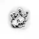 a morel mushroom tattoo design idea