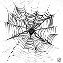 Spider Web on hand tattoo design idea