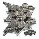gta san andreas inspired tattoo design idea