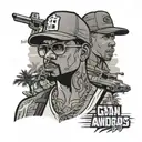 gta san andreas inspired tattoo design idea