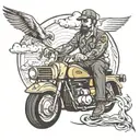 Truck driver tattoo design idea