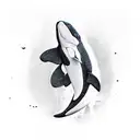 orca tattoo design idea