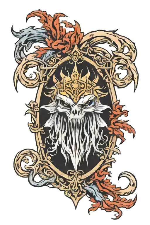 Elden ring logo tattoo design idea