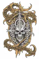 Elden ring logo tattoo design idea