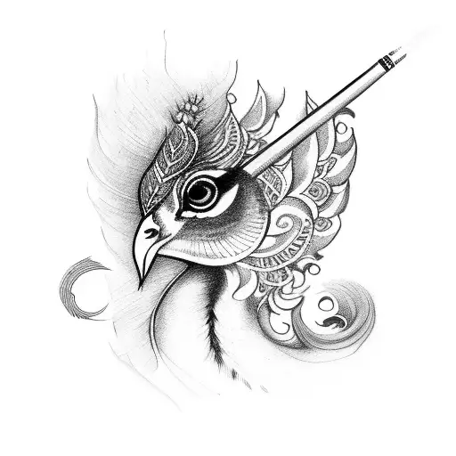 Flute & feather tattoo designs | Flute tattoos | Peacock feather's tattoo |  Tattoos idea | Tattoos - YouTube