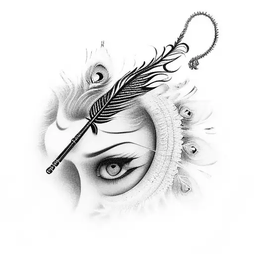 Krishna Henna Tattoo / Krishna tattoo with feather / janmastami special  shree Krishna Mehndi tattoo - YouTube