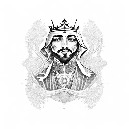 king of spades tattoo design idea