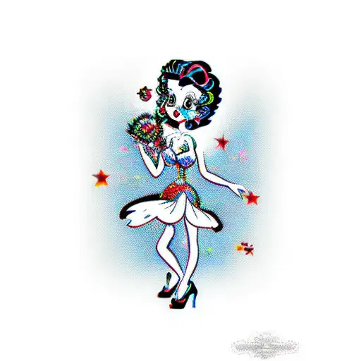 betty boop tattoo design idea