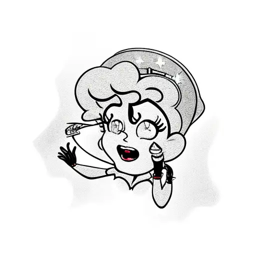 betty boop tattoo design idea