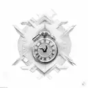 2024 in roman numerals tattoo design idea