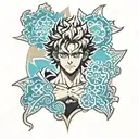 Black clover tattoo design idea