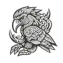 Aztec eagle small tattoo tattoo design idea