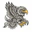 Aztec eagle small tattoo tattoo design idea