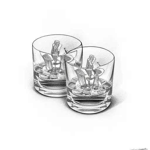 Whisky glass tattoo with skull | Hand tattoos for guys, Bottle tattoo,  Sleeve tattoos