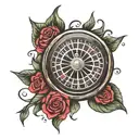 roulette wheel tattoo design idea