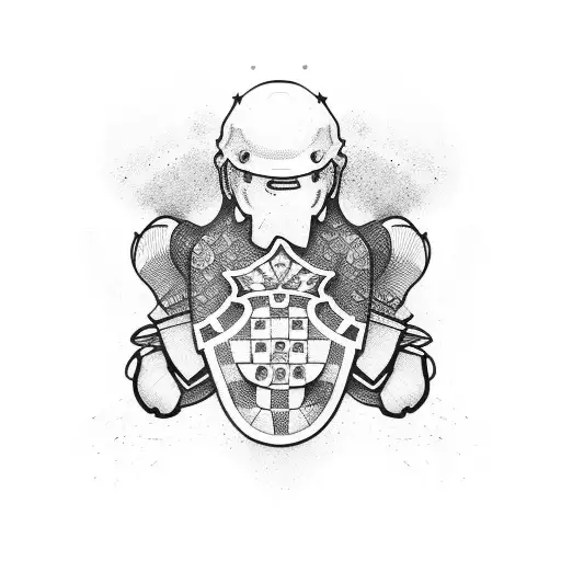 croatian soccer shirt  tattoo design idea