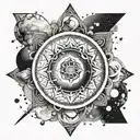 Meditation, mindfulness, dharma chakra logo, kundalini,universe, calm, world, solar system, nirvana, positive mind, book tattoo design idea