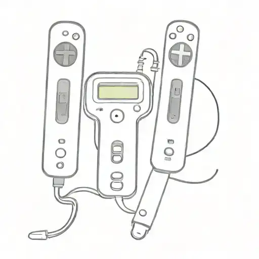 wii remote player 1-4 siblings tattoo design idea