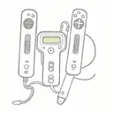 wii remote player 1-4 siblings tattoo design idea