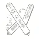 wii remote player 1-4 siblings tattoo design idea