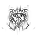 inca style eagle tattoo design idea