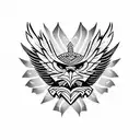  eagle inca tattoo design idea