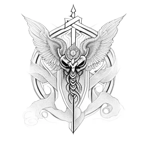 caduceus ems tattoo design idea