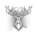 Moose tattoo design idea