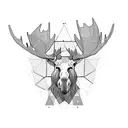 Moose tattoo design idea