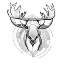 Moose tattoo design idea