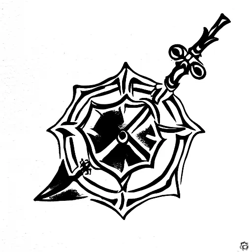 Praetorian shield with veni vidi vici and spears tattoo design idea
