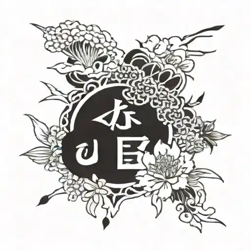 japanese language written tattoo design idea